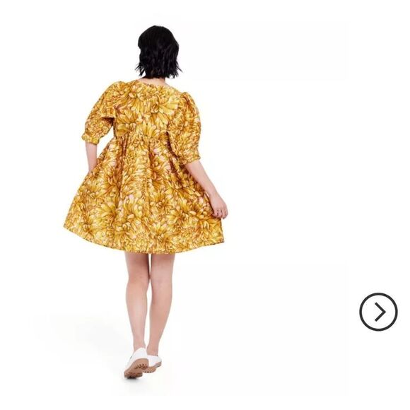 NEW WITH TAGS KIKA VARGAS FOR TARGET MUM FLORAL PUFF SLEEVE MINI DRESS - Picture 2 of 12